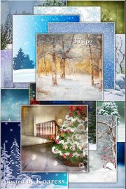 �������� ������ jpg ����� ��� ������� - Winter and Christmas backgrounds for design